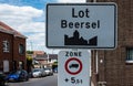 Beersel, Flemish Brabant Region, Belgium - Sign of the village and municipality