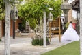 Beersheba, Israel. March 24, Bride in a white dress for a walk in the park of the `Agamim`