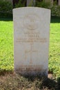 Gravestone of fallen soldier at the Beersheba War Cemetery