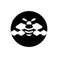 Bees and honeycomb icon