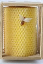 Beeswax candle Royalty Free Stock Photo