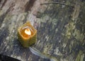 Beeswax candle Royalty Free Stock Photo