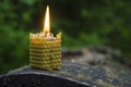 Beeswax candle