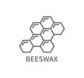 Beeswax Candle Vector Line Icon