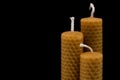 Beeswax candles Royalty Free Stock Photo