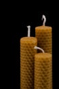 Beeswax candles Royalty Free Stock Photo