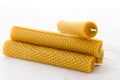 Beeswax candles Royalty Free Stock Photo