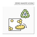 Beeswax food wrap color icon