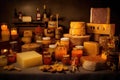 beeswax and honey products displayed together