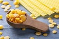 Beeswax pellets Royalty Free Stock Photo