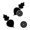 Beet, vector icon Royalty Free Stock Photo