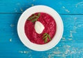 Beet Yogurt Dip Royalty Free Stock Photo