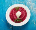 Beet Yogurt Dip Royalty Free Stock Photo