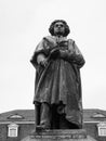 Beethoven Denkmal (1845) in Bonn, black and white