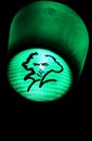 Beethoven depicted on a green traffic light in Bonn, Germany