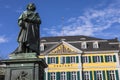 Beethoven and Old Post Office Building in Bonn, Germany