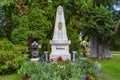 Beethoven`s Grave at Central Cemetery in Vienna, Austria Royalty Free Stock Photo