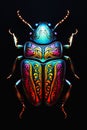 Beetle Body Abstract Lighting Design for Burning Man