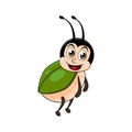 Beetle cartoon design isolated on white background Royalty Free Stock Photo