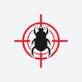 Beetle icon red target