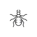 Beetle line icon