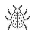 Beetle Line Style vector icon which can easily modify or edit