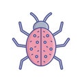Beetle Line Style vector icon which can easily modify or edit Royalty Free Stock Photo