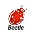 Beetle logo concept design. Symbol graphic template element Royalty Free Stock Photo