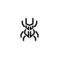 Beetle logo icon designs vector illustration Royalty Free Stock Photo