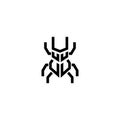 Beetle logo icon designs vector illustration