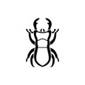 Beetle logo Royalty Free Stock Photo