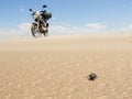 Beetle and motorcycle Royalty Free Stock Photo