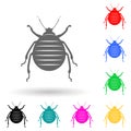 beetle multi color style icon. Simple glyph, flat vector of insect icons for ui and ux, website or mobile application
