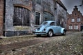 This beetle is parked in an old city called Elburg. Royalty Free Stock Photo