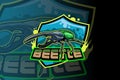Beetle squad e sport logo vector