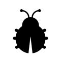 Beetle vector icon Royalty Free Stock Photo