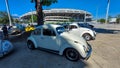 Beetle volkswagen car meeting in front of Maracana stadium