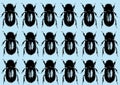 Beetles Seamless Pattern