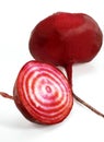 Beetroot, beta vulgaris rubra against White Background