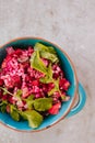 Beetroot and bulgur salad Royalty Free Stock Photo