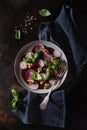 Beetroot carpaccio salad