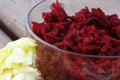 Beetroot with cumin seeds Royalty Free Stock Photo