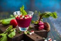 Beetroot gazpacho soup