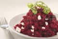 Beetroot and goat's cheese risotto