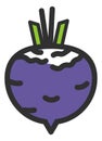 Beetroot icon. Healthy cooking vegetable. Sugar beet sign