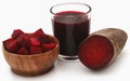 Beetroot with juice in a glass Royalty Free Stock Photo