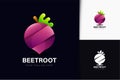 Beetroot logo design with gradient