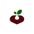 Beetroot Logo vegetable logo