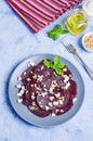 Beetroot salad with cheese Royalty Free Stock Photo