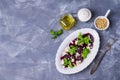 Beetroot salad with cheese Royalty Free Stock Photo